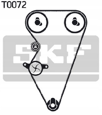 SKF VKMC 07301 Комплект розрідження skf vkmc07301 + водяний насос kpl.