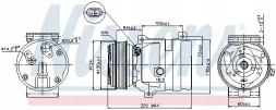 Nissens 89435 Компресор компресора кондиціонера 89435 nissens