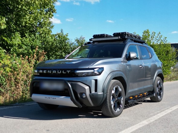 Китай 5030PWT24 Передній захист Dinamic чорний кенгурятник Dacia Duster 2024-