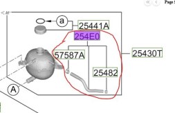Hyundai OE 254E0R2700 ШЛАНГ РОЗШИРЮВАЛЬНОГО БАЧКА HYUNDAI TUCSON KIA SPORTAGE 2025- EURO 7