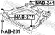 NAB 341 FEBEST Сайлентблок