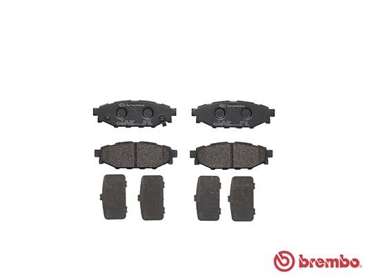 P78020 BREMBO Комплект гальмівних колодок з 4 шт дисків