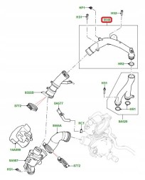 Land Rover OE LR186859GEN Верхня трубка системи охолодження 3,0 v6 5,0 v8 Land Rover Range Rover LR186859