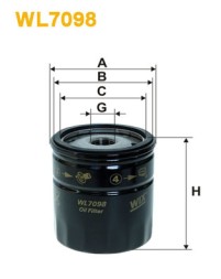 WL7098 WIX FILTERS Фільтр оливи