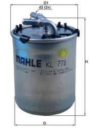KL778 MAHLE ORIGINAL Фільтр палива