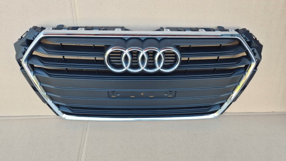 Audi OE GRILL ATRAPA CHŁODNICY AUDI A4 B9 8W0 PRZEDLIFT 2015-2019 CZARNY PLASTIK + CHROM MAŁA TABL Решітка радіатора GRILL Audi A4 B9 8W0 8W 15-19 ОРИГІНАЛ 8W0853651D AB НОВА
