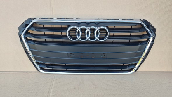 Audi OE GRILL ATRAPA CHŁODNICY AUDI A4 B9 8W0 PRZEDLIFT 2015-2019 CZARNY PLASTIK + CHROM MAŁA TABL Решітка радіатора GRILL Audi A4 B9 8W0 8W 15-19 ОРИГІНАЛ 8W0853651D AB НОВА
