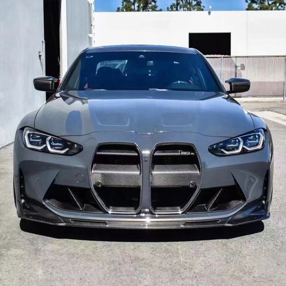 Китай 00520429858 ГРИЛЬ НИРКИ АТРАПА РАДІАТОРА V STYLE BMW M3 G80 G81 G82 G83 КАРБОН