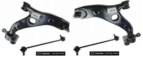 Mazda OE WBEURO/MAZDA CX5 WAHACZ PRZÓD PRAWY + LEWY WAHACZE + ŁĄCZNIKI KOMPLET ORYGINAŁ MAZDA CX5 РИЧАГ ПЕРЕДНІЙ ПРАВИЙ + ЛІВИЙ РИЧАГИ + СТІЙКИ СТАБІЛІЗАТОРА КОМПЛЕКТ ОРИГІНАЛ