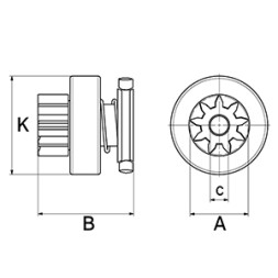 F032139902 HC CARGO Бендикс стартера