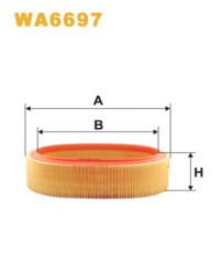 WA6697 WIX FILTERS Фільтр повітряний