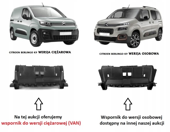 Китай 23U205AUTO_ABS_PL BERLINGO PARTNER RIFTER 18- КРІПЛЕННЯ РАДІАТОРА + ПРАВИЙ/ЛІВИЙ ПІДШИПНИК РЕМНЯ