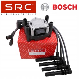 SRC 03.2905106B, 09.86356308 Котушка + кабелі запалювання vw bora golf iv polo 6n 9n skoda octavia 1.4 16v