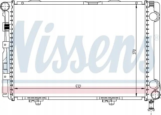 Nissens 62549A Радіатор охолодження 62549a nissens mercedes