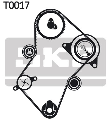 VKMC03241 SKF Комплект ременя ГРМ