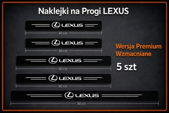 Chiny 766584828 5 шт. Захисні наклейки Lexus на пороги RX NX ES IS GS P