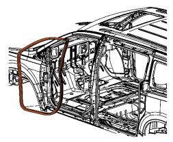 Mazda OE C23568912A УЩІЛЬНЮВАЧ ПОРОЖНИНИ ПЕРЕДНІХ ЛІВИХ ДВЕРЕЙ ОРИГІНАЛ MAZDA 5 2005-2016