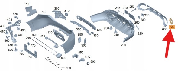 Mercedes-Benz OE ЛІВА НАКЛАДКА ВИХЛОПНОЇ ТРУБИ ХРОМ MERCEDES GLC W254 OEM/OE A2548858300
