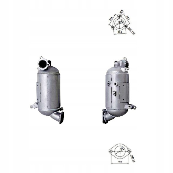 AS FD5091 Фільтр твердих частинок dpf - santa fé ii ix35 sorento ii sportage - 2.0 2.2