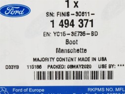 Ford OE YC15-3E735-BD Підшипник рульової колонки ford transit 00- 06-