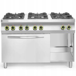Китай WEW-SC-HP-1000922 Газова плита Hendi з 6 конфорками та електричною духовкою GN1/1, сертифікат CE