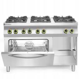 Китай WEW-SC-HP-1000922 Газова плита Hendi з 6 конфорками та електричною духовкою GN1/1, сертифікат CE