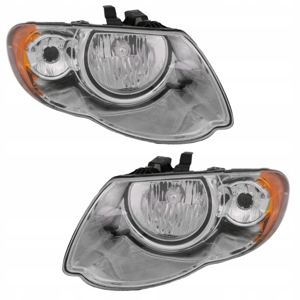 Eagle Eyes 242109 + 242110 MHM TUNING Рефлектор Фара Передня Chrysler Voyager Town &amp; Country Рестайлінг 2005-2008 Usa