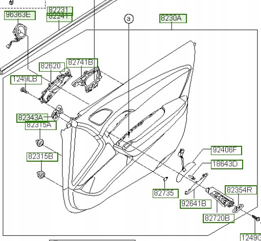 Hyundai OE 823083Z561VGR ОБбивка ОРИГІНАЛ OE HYUNDAI I40