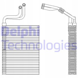 Delphi TSP0525197 Випарник кондиціонера delphi