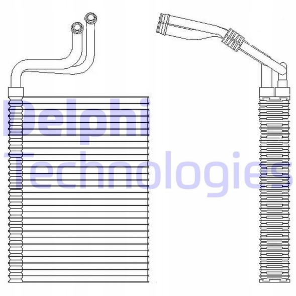 Delphi TSP0525197 Випарник кондиціонера delphi