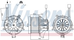 87264 NISSENS Вентилятор салону