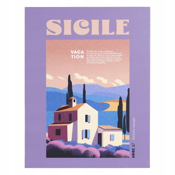 NRF 49063 Декоративна скринька sicile intesi фіолетова, декоративна картонна книга для си