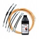 PiterParts 10232130002 Przewody hamulcowe miedziane elastyczne przód tył BMW E30 tarcze Гальмівні трубки BMW e30 передня задня вісь мідні гнучкі диски PL