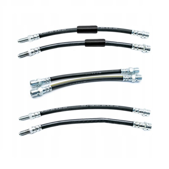PiterParts 10232130002 Przewody hamulcowe miedziane elastyczne przód tył BMW E30 tarcze Гальмівні трубки BMW e30 передня задня вісь мідні гнучкі диски PL