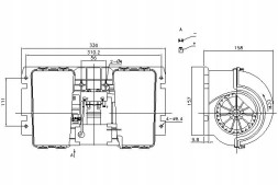 Nissens 87146 NIS/ZS Повітродувка 24в rvi magnum 09.90- nissens + пакет водія #2