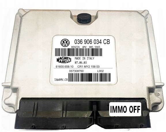 Magneti Marelli 036906034cbIMMO OFF Блок керування двигуном Magneti Marelli Skoda Fabia 1.4 IMMO OFF