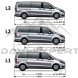 5K Parts ELT220103OSP Рейлінги на дах Mercedes W639 W447 Vito Viano довга база long L2 хром