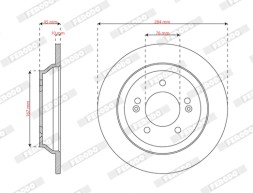 DDF3187C FERODO Гальмівний диск РОЗПРОДАЖ
