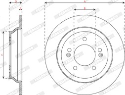 DDF3187C FERODO Гальмівний диск РОЗПРОДАЖ