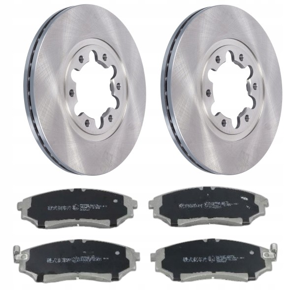 Kamoka fcs-04.07/3A НАКЛАДКИ ЗАДНІ + ГАЛЬМІВНІ ДИСКИ ЗАДНІ FORD RANGER 2.5 TDCi 4x4 105/143PS