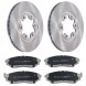 Kamoka fcs-04.07/3A НАКЛАДКИ ЗАДНІ + ГАЛЬМІВНІ ДИСКИ ЗАДНІ FORD RANGER 2.5 TDCi 4x4 105/143PS