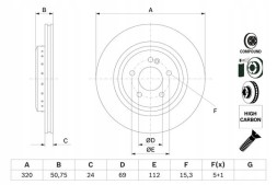 Bosch 0 986 479 G36 Диск хам. 0986479Г36 bosch