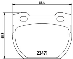 P44006 BREMBO Гальмівні колодки