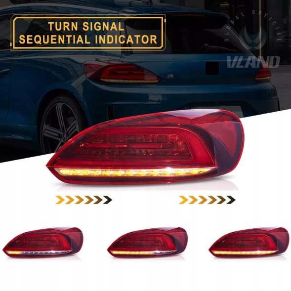 VLAND LDVWV6 9511910E mhm Задній ліхтар Vland Full LED для VW Scirocco 2008-2014