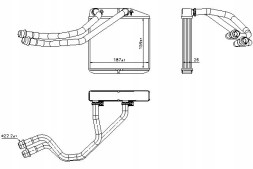 Nissens NIS71455(iMOTO) Обігрівач (187х159х26) fiat doblo opel combo co + набір водія #37