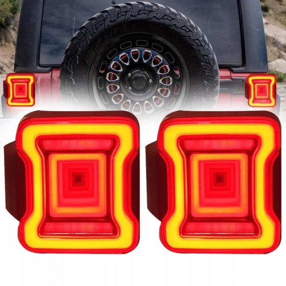 VLAND Tunnel3D-JKb-eu LED ліхтарі задні Jeep Wrangler JK JKU 2006-2017 Tunnel 3D EU