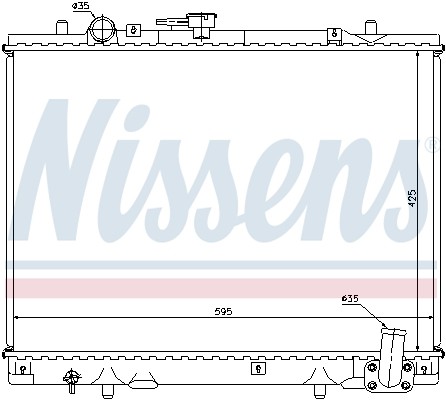 62892 NISSENS Радіатор системи охолодження
