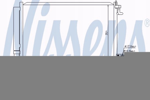 Nissens 940108 940108 Конденсатор кондиціонера fo rd fiesta vi (cb1) (08-)