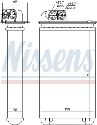 72936 NISSENS Радіатори опалення