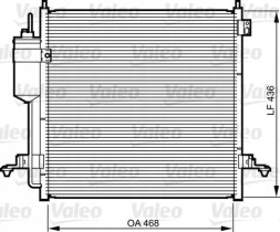 Valeo 814214 Конденсатор радіатора кондиціонування повітря з осушувачем